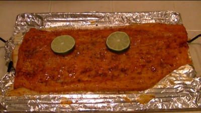 SmokingPit.com - Pecan & Cherry smoked Salmon with a Spicy Chipotle Lime Sauce - AMAZE-N-SMOKER cold smoked.   Smoked low and slow on my Yoder YS640 - Finished Salmon!