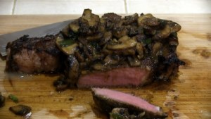 SmokingPit.com - Sous Vide Mad Hunky JAB Marinated Ribeye Steaks with Mushrooms