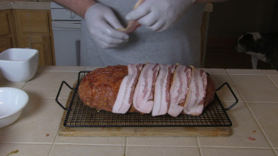 SmokingPit.com - Bacon Cheeseburger Meatloaf slow cooked on a Yoder YS640 Pellet cooker - Building the meatloaf.