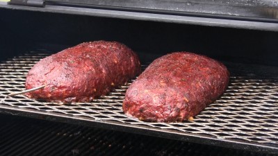 SmokingPit.com - Blue Cheese & Mushroom Meatloaf slow cooker on a Yoder YS640 Pellet cooker - Meatloaf's on the Yoder YS640.