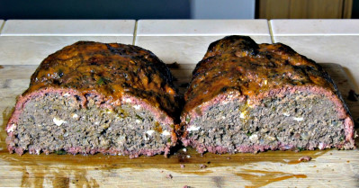 SmokingPit.com - Buffalo Blue Cheese Meatloaf slow cooker on a Yoder YS640 Pellet cooker - The money shot.