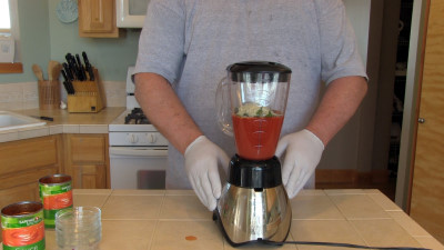 SmokingPit.com - Yoder YS640 - CHciken Parmesan Rols with a marinade. Slow cooked on the Yoder YS640. - Blending the sauce.