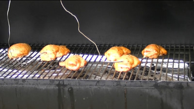 SmokingPit.com - Mandarin Orange Stuffed Chicken - Asian Toasted Sesame Sauce -  Smoked low and slow on my Traeger Texas smoker grill. Sausage mesquite apple hickor, pecan, alder, oak wood fire cooked foods! Tacoma WA Washington 