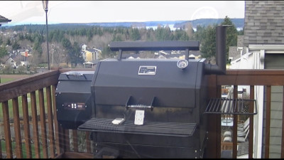 SmokingPit.com - Yoder YS640 Pecan & Cherry Smoked Baby Back pork loin ribs. Great pork barbeque with Jack's Old South dry rub. Tacoma WA Washington