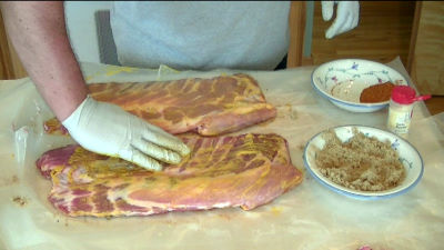 SmokingPit.com - Smoked Hickory Smoked Pork Spareribs. Great pork barbeque with a sweet and smokey dry rub. Tacoma WA Washington