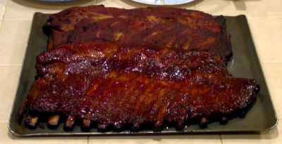 SmokingPit.com - Smoked Hickory Smoked Pork Spareribs. Great pork barbeque with a sweet and smokey dry rub. Tacoma WA Washington