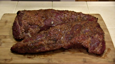 SmokingPit.com BBQ - Sweet Sesame & Soy Marinated Tri-Tip Roast Beef  -  Slow smoked on a Yoder YS640 - Smoked tri tips.