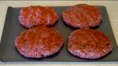 SmokingPit.com - Hickory Smoked Colossal Fair Burgers  - Traeger BBQ recipes & smoking meat tips and techniques.
