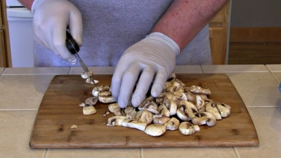 SmokingPit.com - Cajun Shrimp & Bay Scallops with a cajun butter sauce and mushrooms. Griddle cooked on a Yoder YS640 Pellet grill. The mushrooms.